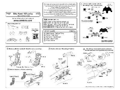 BAe Hawk 100 series  interior set 1/72 for Airfix kit - zdjęcie 2