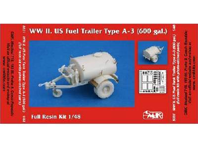 WW II US Fuel Trailer Type A-3 (600 gal.) - full resin kit - zdjęcie 1