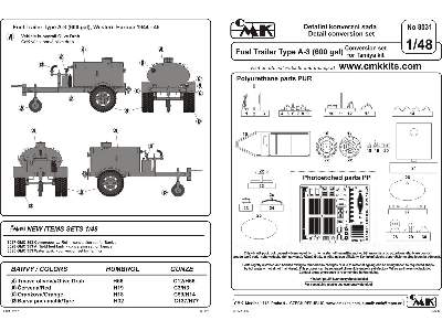 WW II US Fuel Trailer Type A-3 (600 gal.) - full resin kit - zdjęcie 3