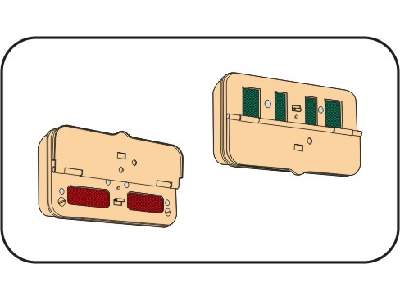 Rucklichter  (German rear lights - 8 pcs) - zdjęcie 1