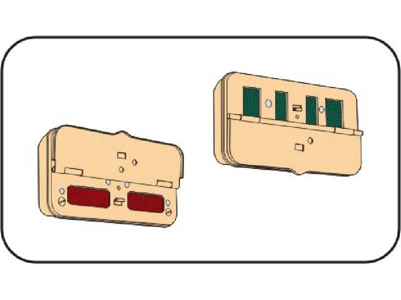 Rucklichter (German rear lights - 8 pcs) - zdjęcie 1 Rucklichter (German rear lights - 8 pcs) - zdjęcie 1