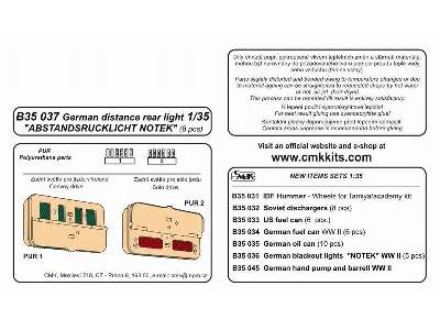 Rucklichter  (German rear lights - 8 pcs) - zdjęcie 2