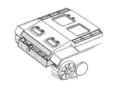 StuG III Ausf. G  Correction Rear hull Armor for Tamiya kit - zdjęcie 1