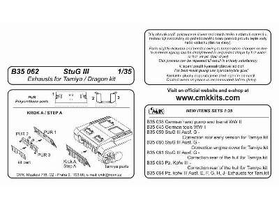 StuG III  Exhausts for Tamiya and Dragon kits - zdjęcie 2