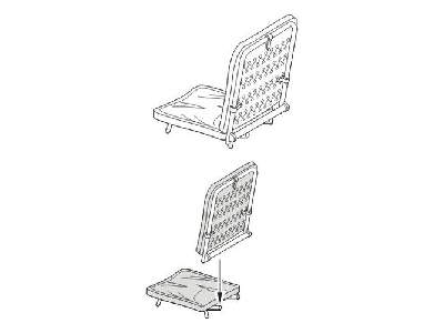 German tank seats WW II (2 pcs)1/35 - zdjęcie 1