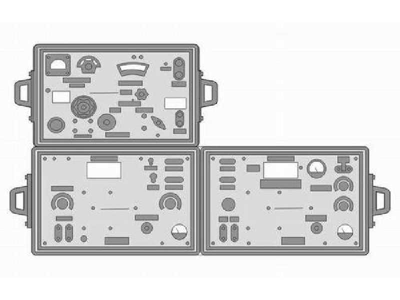 German WW II Fu 2 + Fu 5 tank radio set  (2 pcs)1/35 - zdjęcie 1