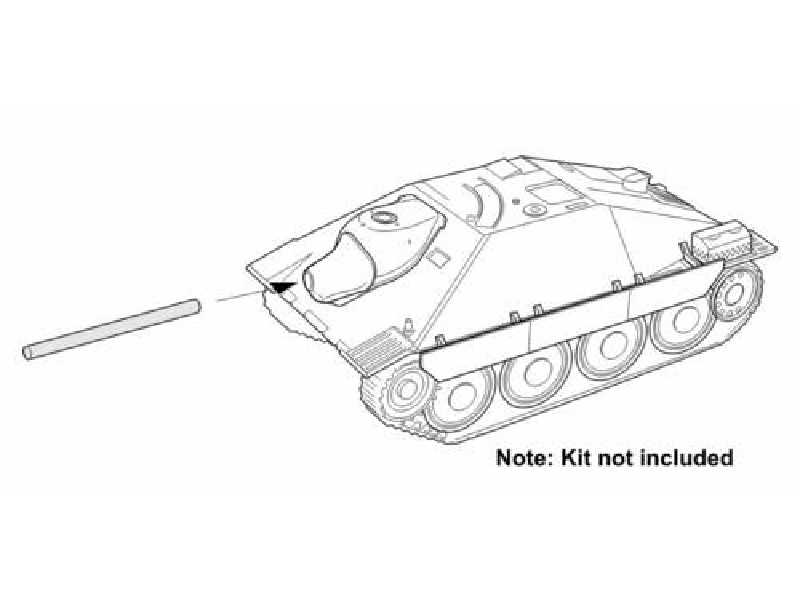 Hetzer 75mm Pak 39 L/48 gun - Metal barrel 1/35 for Tamiya / Ita - zdjęcie 1 Hetzer 75mm Pak 39 L/48 gun - Metal barrel 1/35 for Tamiya / Ita - zdjęcie 1