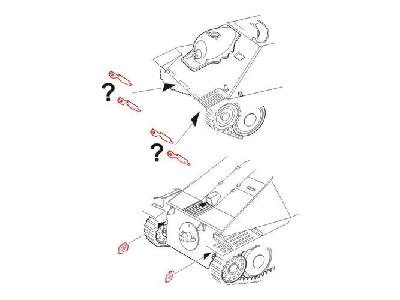 Jagdpanzer 38 Hetzer  Towing eyes for Tamiya kit - zdjęcie 1