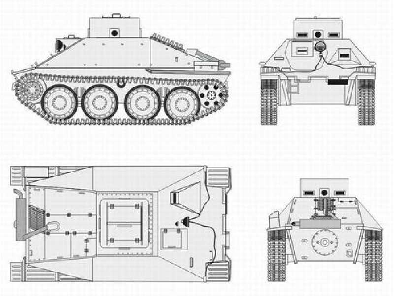 Jagdpanzer 38 Hetzer School Version Conversion 1/48 for Tamiya k - zdjęcie 1