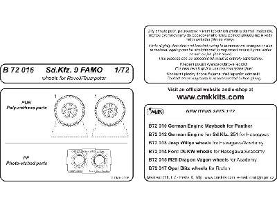 Sd.Kfz. 9 FAMO wheels for Revell/Trumpeter - zdjęcie 2