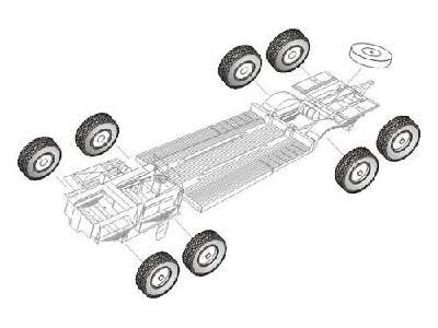 Sd.Anh. 116 wheels for TRUMPETER Kit - zdjęcie 1