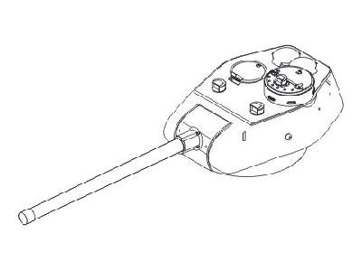 T-34/85 - Metal barrel ZiS S-53 85mm - zdjęcie 1