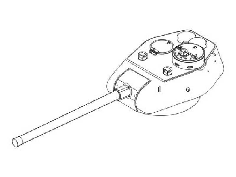 T-34/85 - Metal barrel ZiS S-53 85mm - zdjęcie 1 T-34/85 - Metal barrel ZiS S-53 85mm - zdjęcie 1