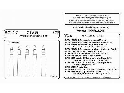 T-34/85 - Ammunition 85mm (5 pcs) - zdjęcie 2