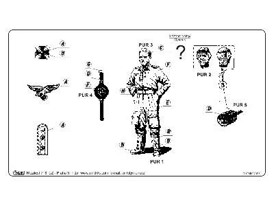 Luftwaffe Aces H. U. Rudel (1 fig. for Ju 87G) - zdjęcie 3