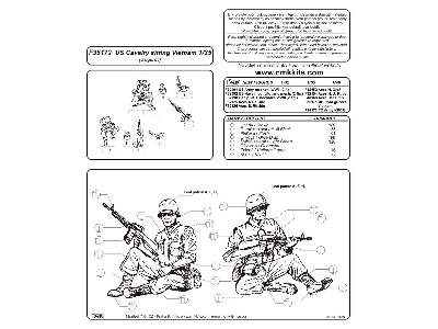 US Cavalry sitting Vietnam 2 figs. - zdjęcie 2