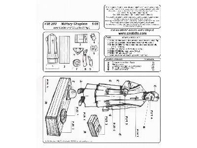 Military Chaplain + Coffin & Chaplet 1/32 (1 fig) - zdjęcie 2