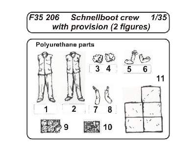 Schnellboot Crew with provision 1/35 (2 figures) - zdjęcie 1