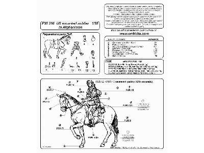 US mounted soldier in Afghanistan 1/35 ( 1 fig. + horse) - zdjęcie 2