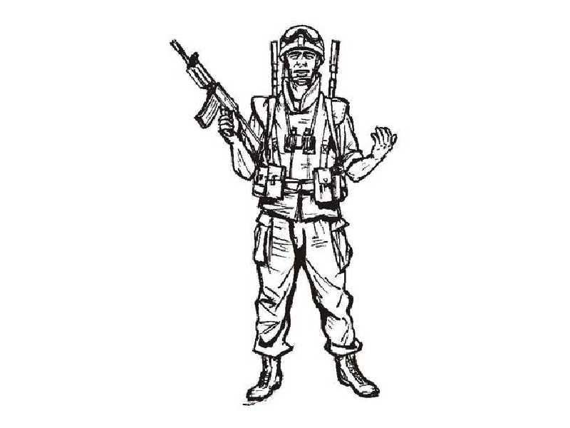 Israeli soldier with mine thrower ammo, Lebanon 2006 (1 pc) 1/35 - zdjęcie 1 Israeli soldier with mine thrower ammo, Lebanon 2006 (1 pc) 1/35 - zdjęcie 1