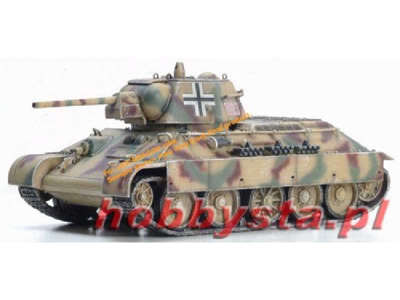 German T-34/76 w/side skirts, 2.Panzer Division "Das Reich" - zdjęcie 1 German T-34/76 w/side skirts, 2.Panzer Division "Das Reich" - zdjęcie 1