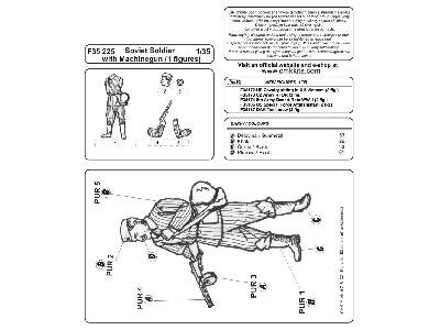 Soviet Soldier with Machinegun 1/35 (1 fig.) - zdjęcie 2