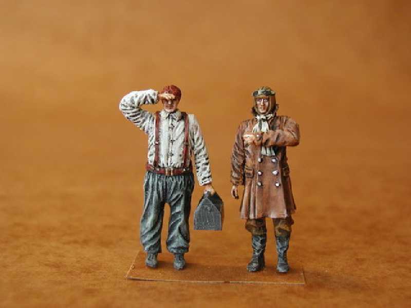 RFC Pilot + Mechanic WW I (2 fig.) - zdjęcie 1 RFC Pilot + Mechanic WW I (2 fig.) - zdjęcie 1