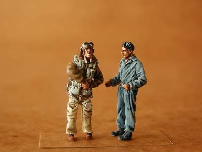 Italian Pilot and Mechanic WW II (2 fig.) - zdjęcie 1