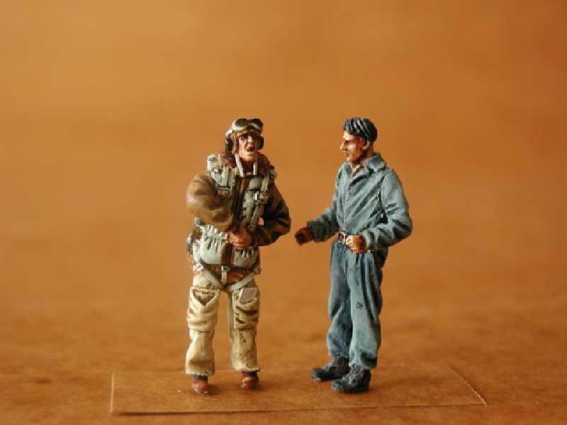 Italian Pilot and Mechanic WW II (2 fig.) - zdjęcie 1