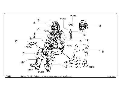 Japanese Aces S. Sakai (1 fig. for A6M2 Zero) - zdjęcie 3