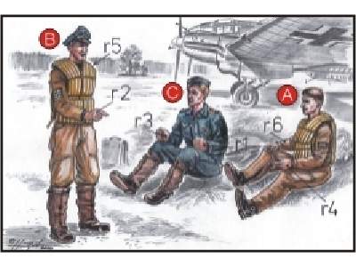 German Bomber Pilots (3 fig.) WW II - zdjęcie 1