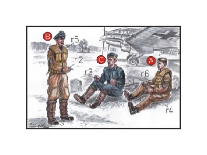 German Bomber Pilots (3 fig.) WW II - zdjęcie 1