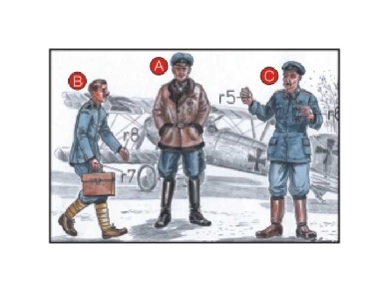 Richthoffen Flying Circus WW I (3 fig.) - zdjęcie 1 Richthoffen Flying Circus WW I (3 fig.) - zdjęcie 1