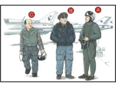 Warsaw Pact Pilots (3 fig.) - zdjęcie 1