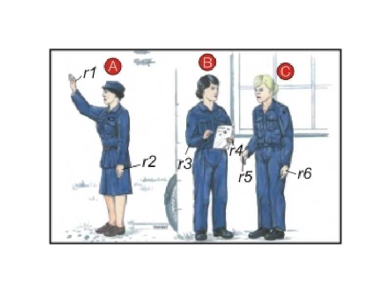 WAAF Personel WW II (3 fig.) - zdjęcie 1 WAAF Personel WW II (3 fig.) - zdjęcie 1