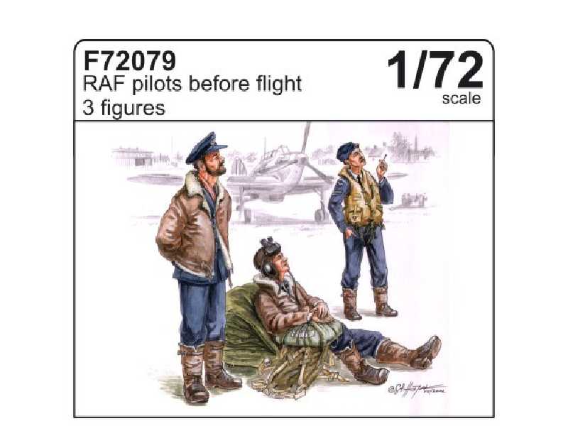 RAF pilots before flight (3 fig.) - zdjęcie 1 RAF pilots before flight (3 fig.) - zdjęcie 1