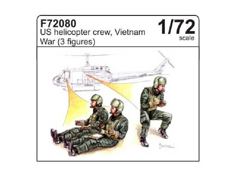U.S. helicopter crew, Vietnam War (3 fig.) - zdjęcie 1 U.S. helicopter crew, Vietnam War (3 fig.) - zdjęcie 1
