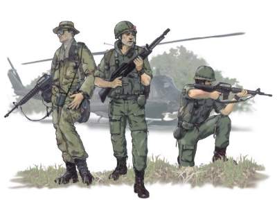 US Airborne Vietnam war (3 fig.) - zdjęcie 1