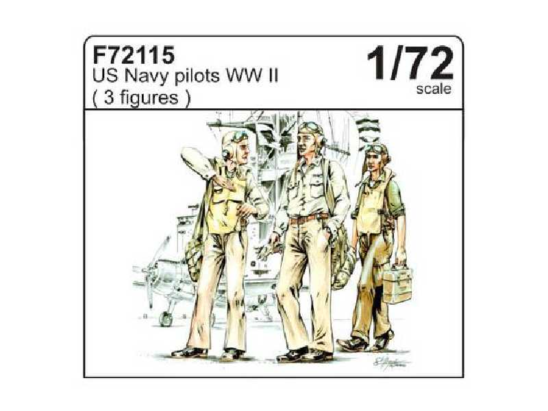 US Navy pilots WW II (3 fig.) - zdjęcie 1