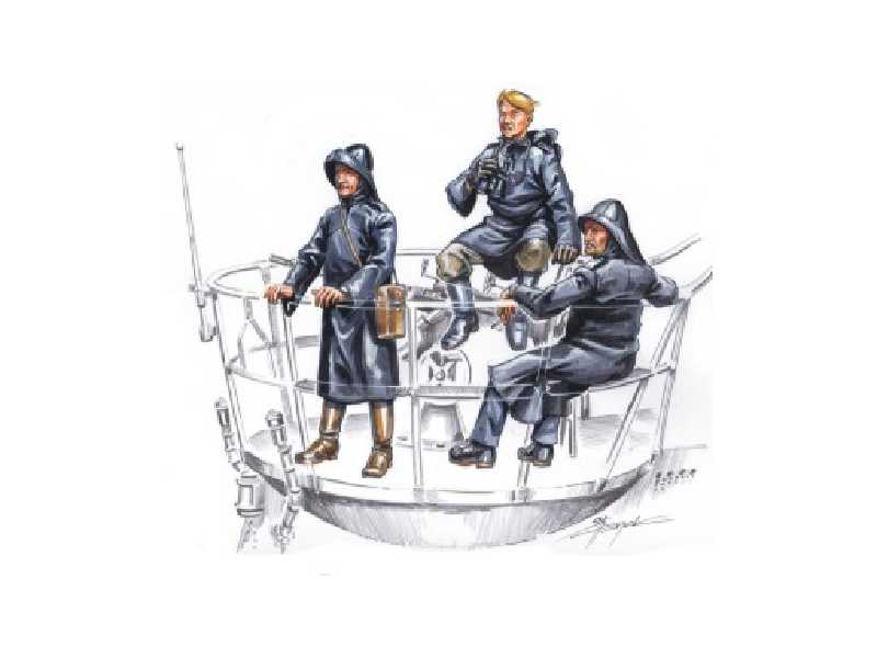 U-VII crew on sentry (3 fig.) - zdjęcie 1