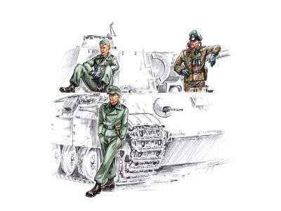 Waffen SS tankers WW II (3 fig.) - zdjęcie 1