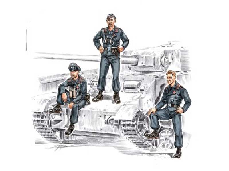 German tankers WW II (3 fig.) - zdjęcie 1 German tankers WW II (3 fig.) - zdjęcie 1