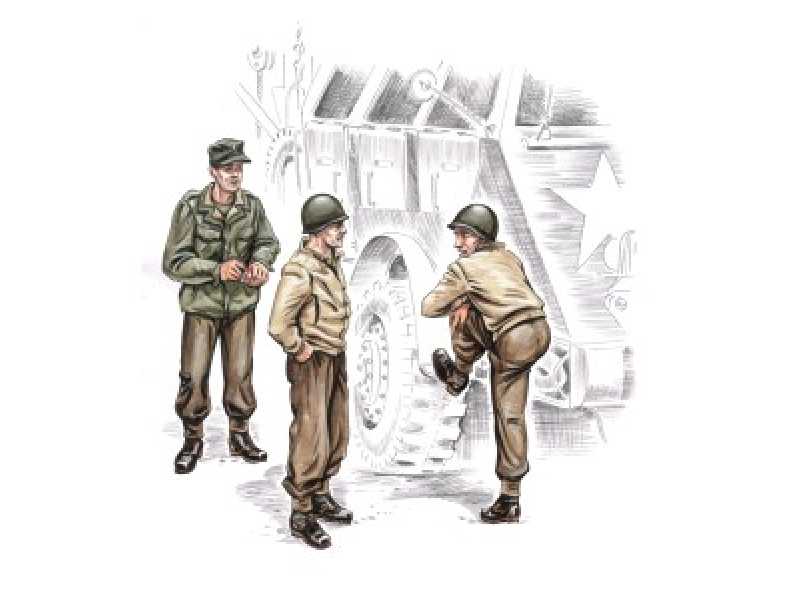 US truck crew WW II (3 fig.) - zdjęcie 1 US truck crew WW II (3 fig.) - zdjęcie 1