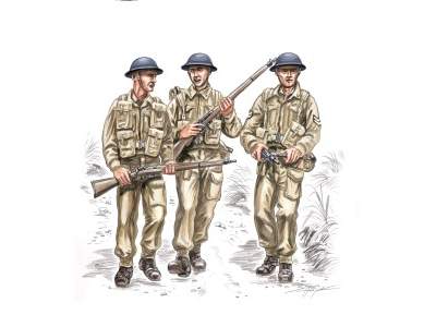 British soldiers WW II (3 fig) - zdjęcie 1