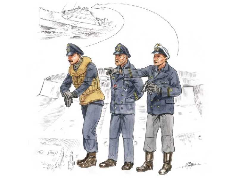 Bridge crew for Schnellboat S-100 (guard with bino - zdjęcie 1 Bridge crew for Schnellboat S-100 (guard with bino - zdjęcie 1