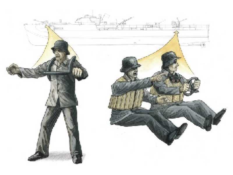 German deck crew for Schnellboot S-100 (3 fig.) - zdjęcie 1 German deck crew for Schnellboot S-100 (3 fig.) - zdjęcie 1