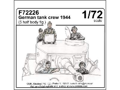 German tank crew 1944 (5 half body figures) 1/72 - zdjęcie 1