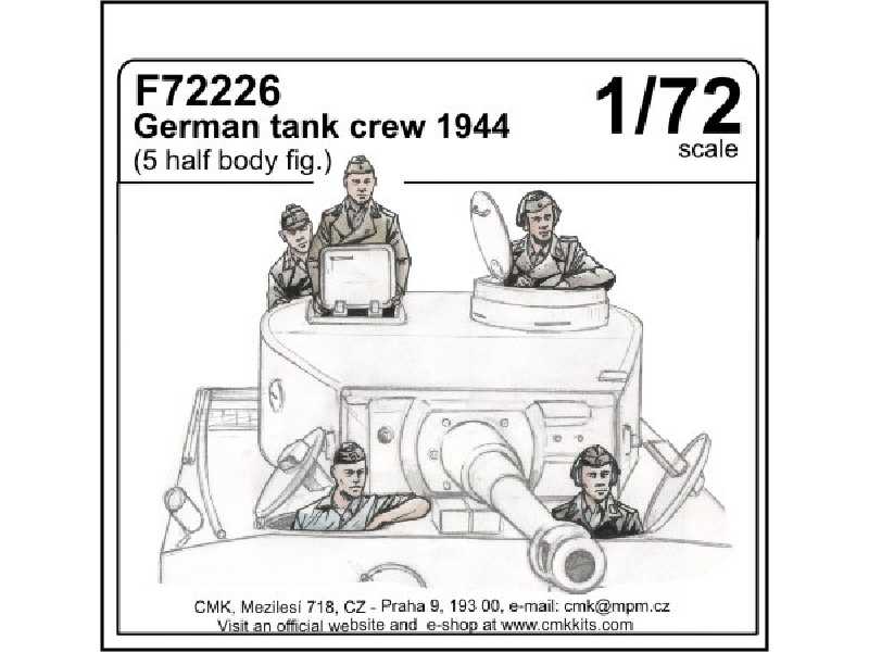 German tank crew 1944 (5 half body figures) 1/72 - zdjęcie 1
