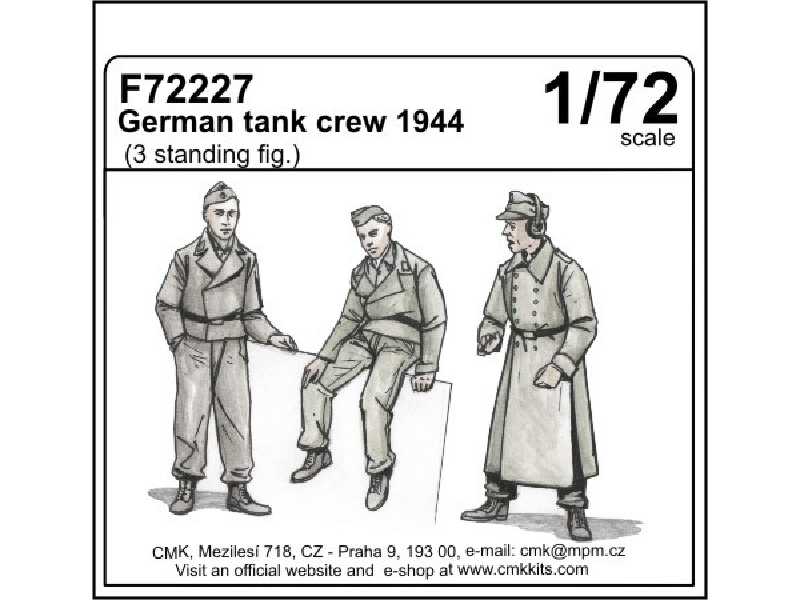 German tank crew 1944 (3 standing figures)1/72 - zdjęcie 1 German tank crew 1944 (3 standing figures)1/72 - zdjęcie 1