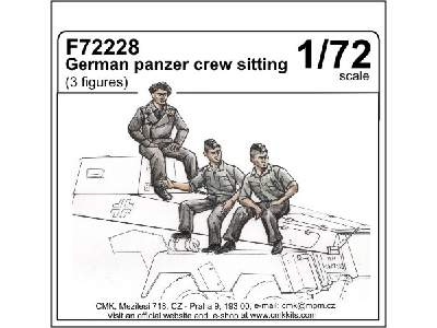 German panzer crew sitting 1/72 (3 figures) - zdjęcie 1